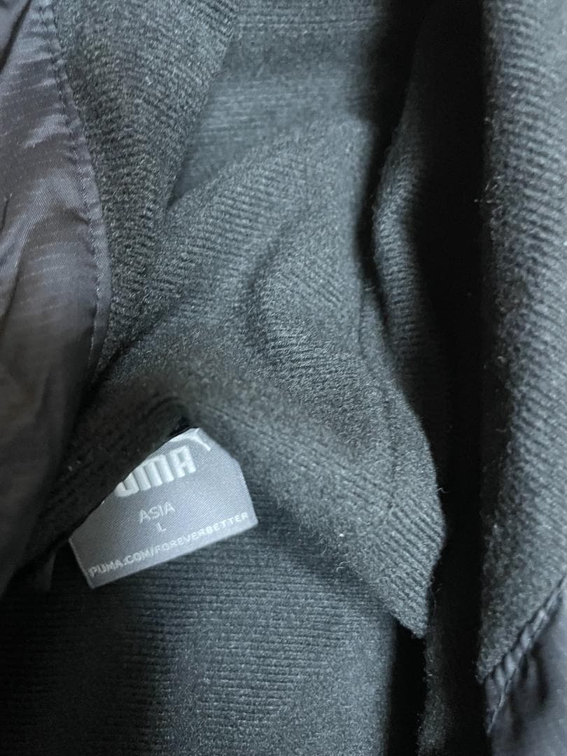 PUMA(プーマ） 裏起毛 ナイロン セットアップ サイズL ブラック
