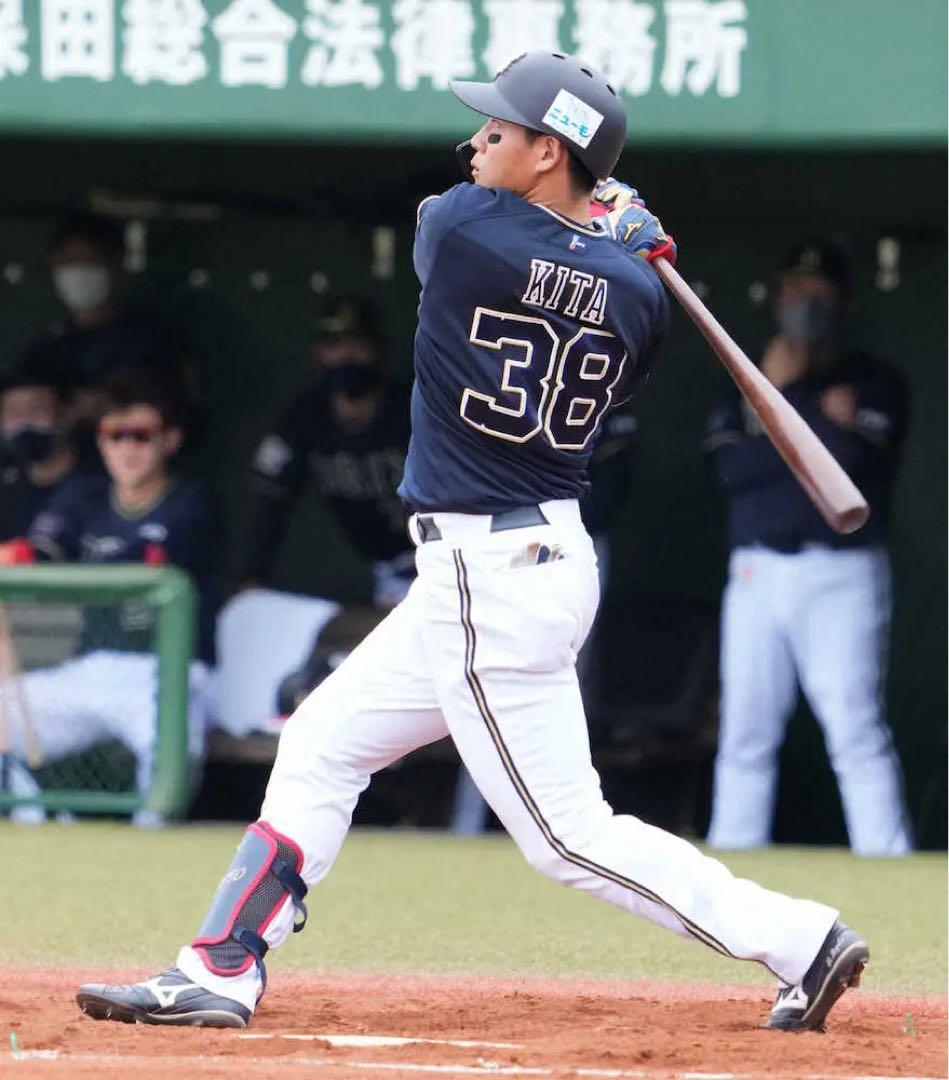 オリックスバファローズ　来田涼斗 #38　バット NPBマーク 支給品　実使用