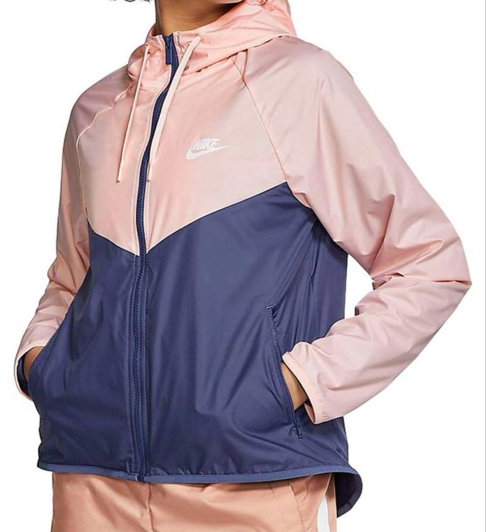 新品　Nike ウィンドブレーカー ネイビー/ピンク