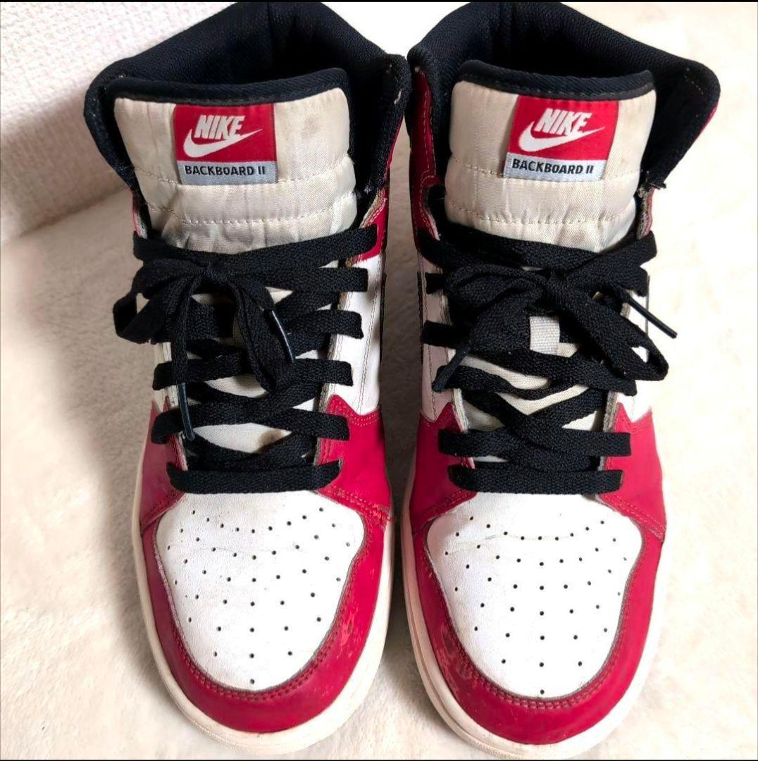 dm33 NIKE スニーカー バックボードツー 27.5cm 赤×白×黒