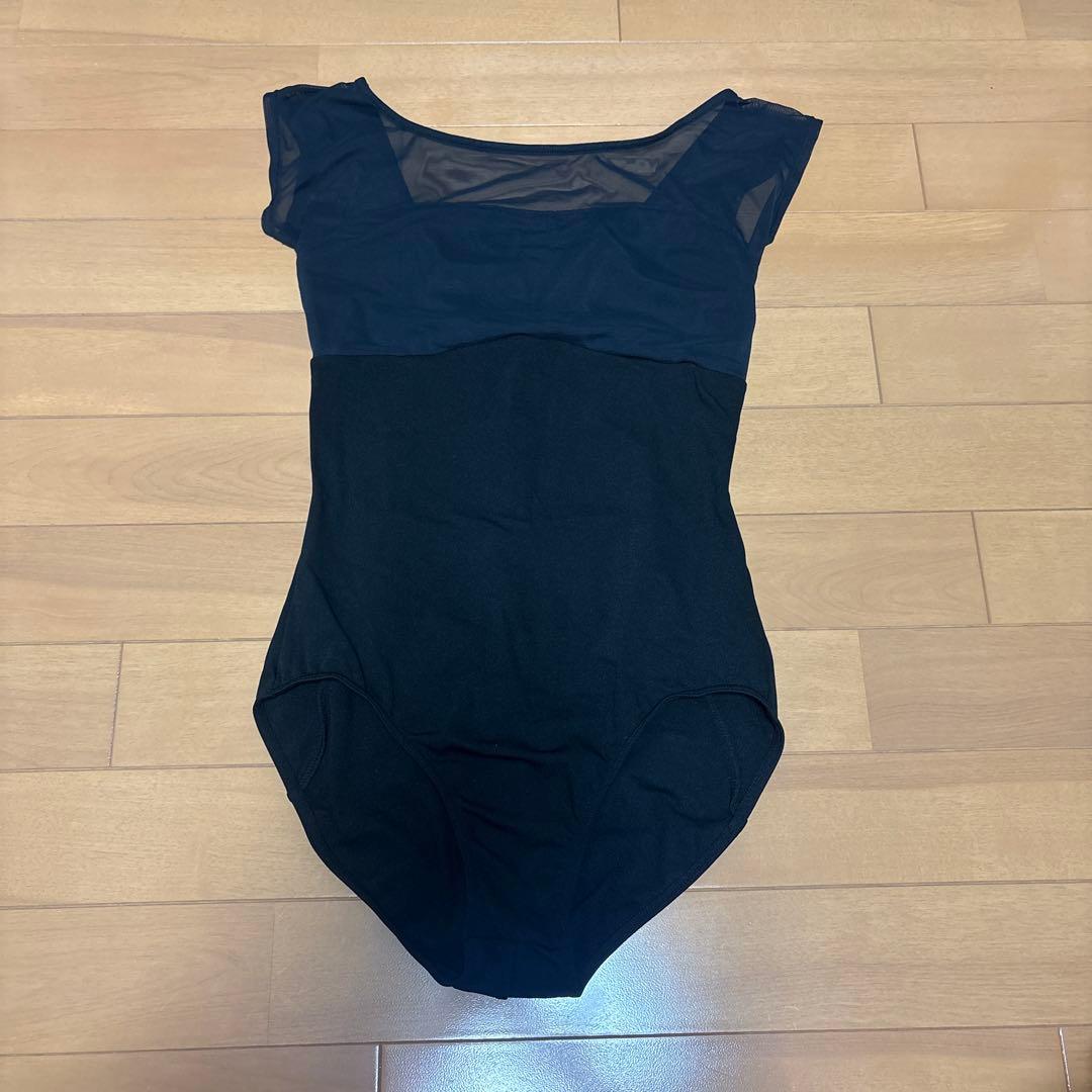 Chacott フレンチスリーブレオタード　黒　L