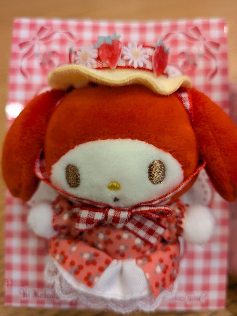 ♡サンリオ マイメロディ アカメロ モモメロ ぬいぐるみマスコットブローチ♡