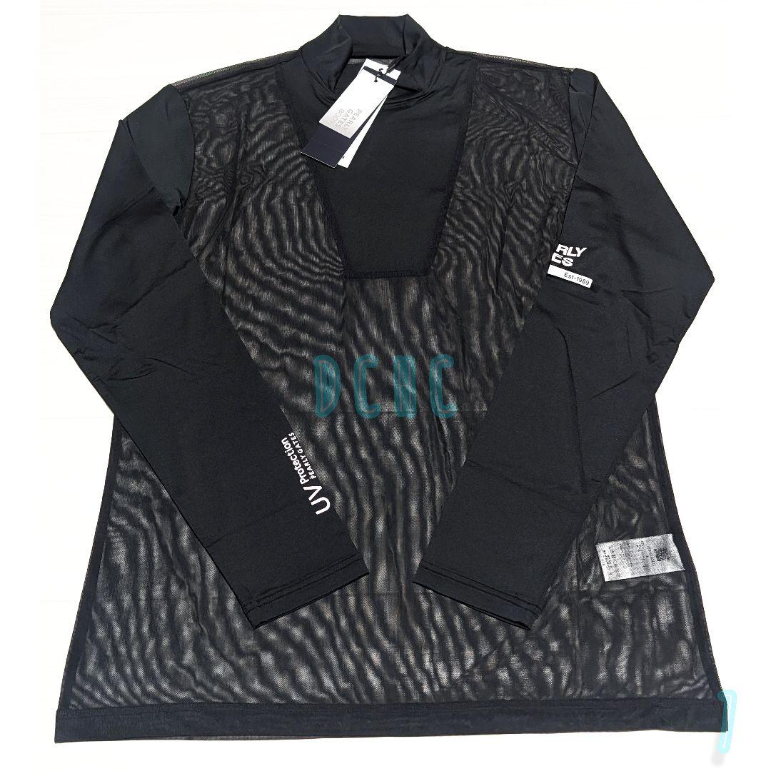 新品 【サイズ７(２ＸＬ)】【ブラック】パーリーゲイツ　長袖　ハイネックシャツ