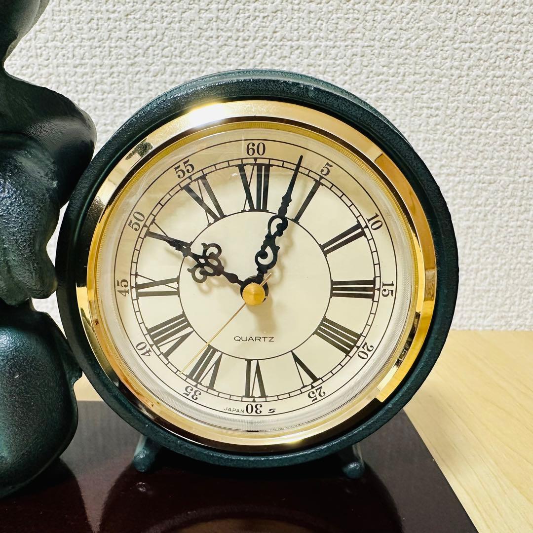 ミッキーマウス　ブロンズ　置き時計