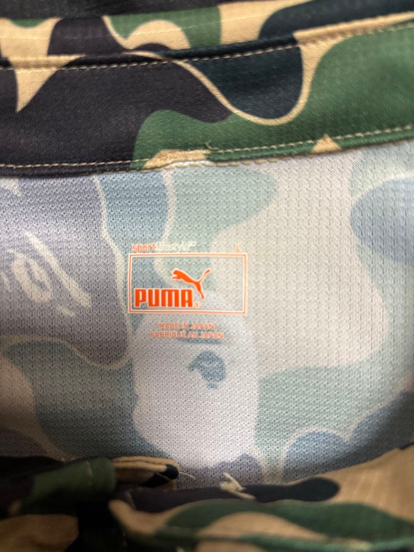BAPE.FC PUMA camoポロシャツ