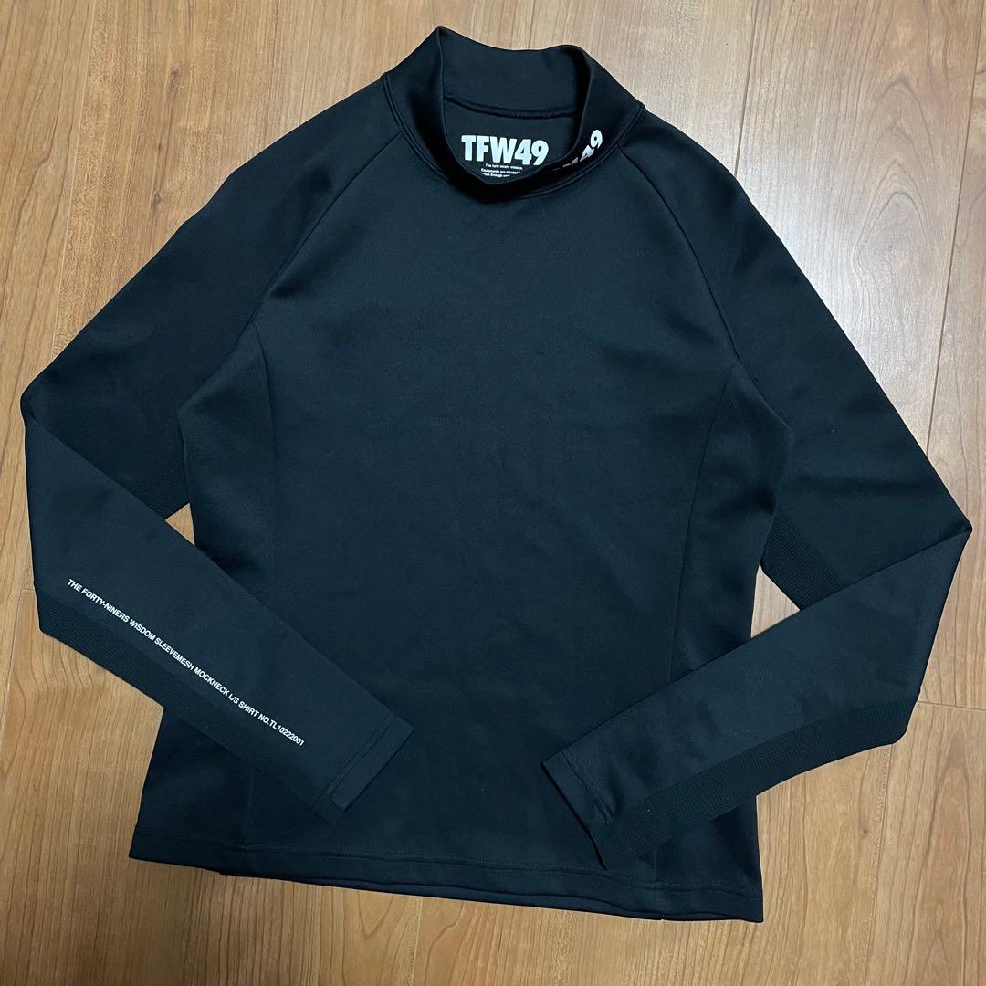 TFW49 モックネック　ロングTシャツ ブラック　M レディース　ゴルフ