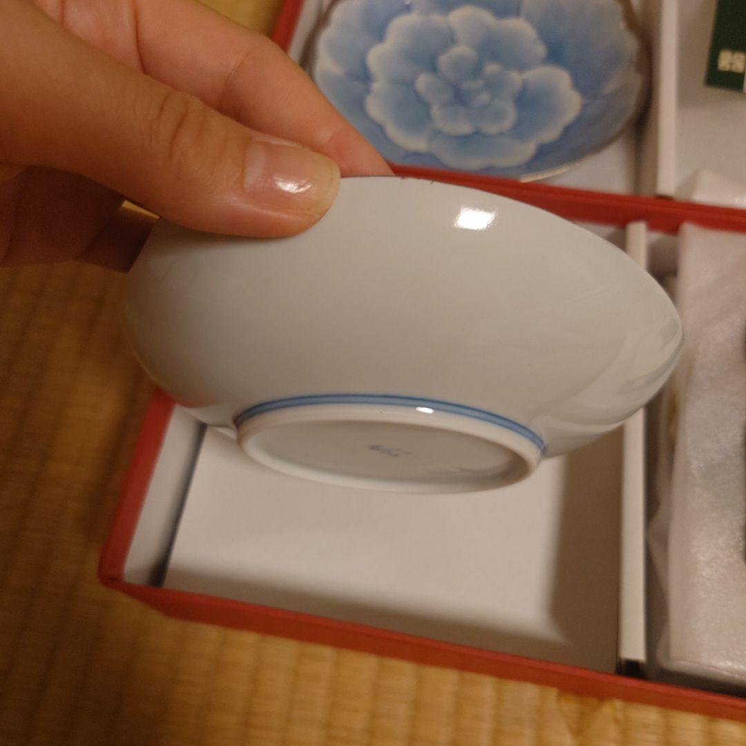 有田焼　プラチナ牡丹陶磁器 10枚セット