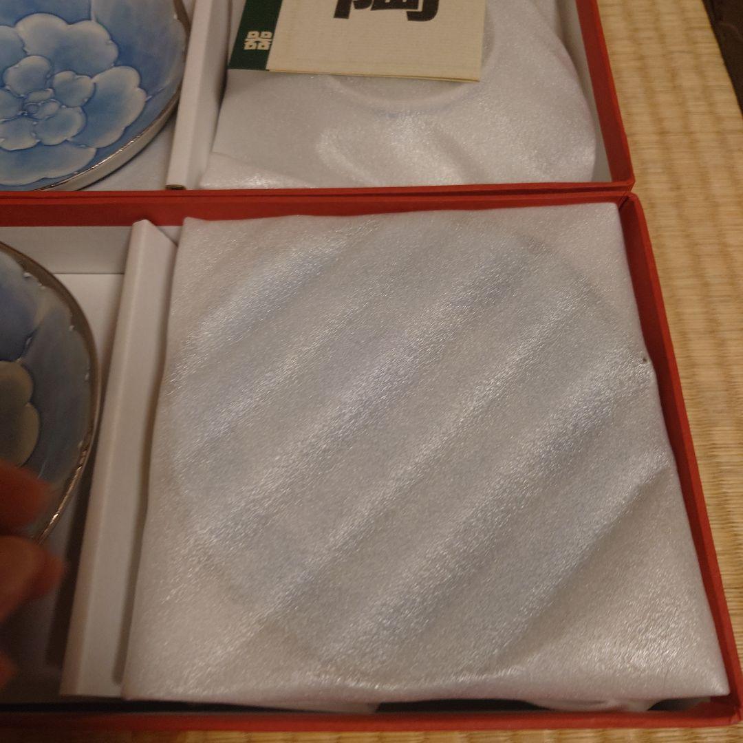 有田焼　プラチナ牡丹陶磁器 10枚セット
