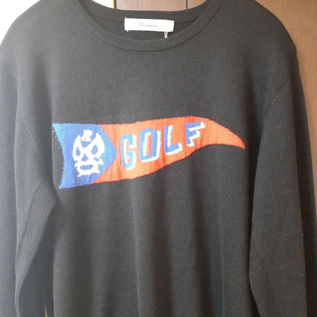 新品ラッセルノ　Russeluno Golfハイゲージニットセータ定価30800