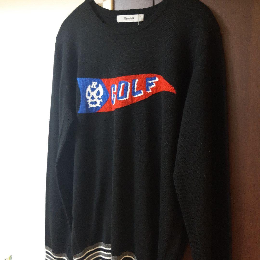 新品ラッセルノ　Russeluno Golfハイゲージニットセータ定価30800