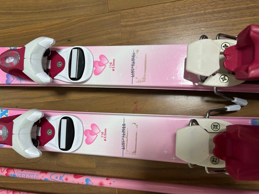 KAZAMA 116 ピンク スキー板、ブーツセット