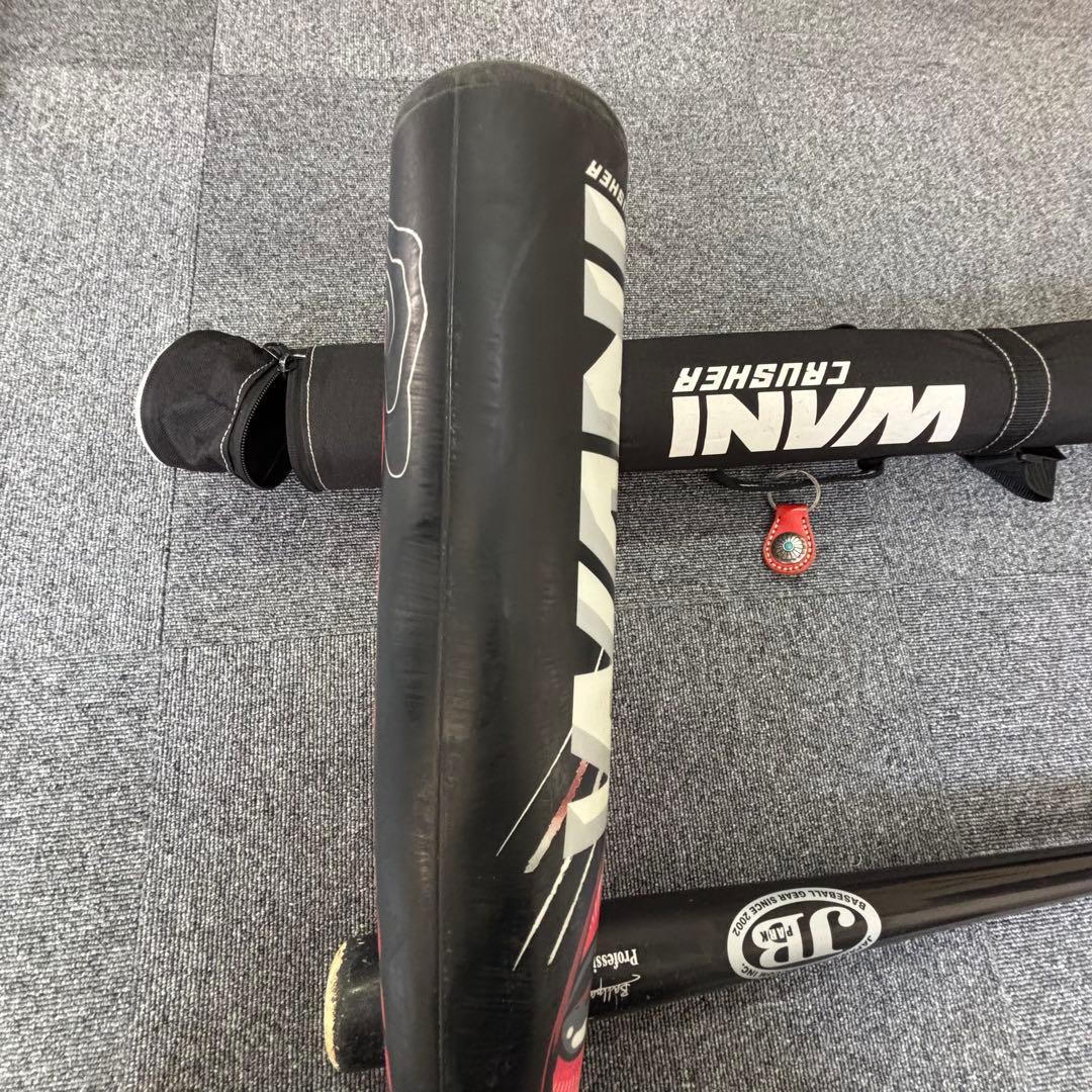 赤ワニ ジュニア 80cm 600g 軟式バットと専用ケース 竹バットおまけ