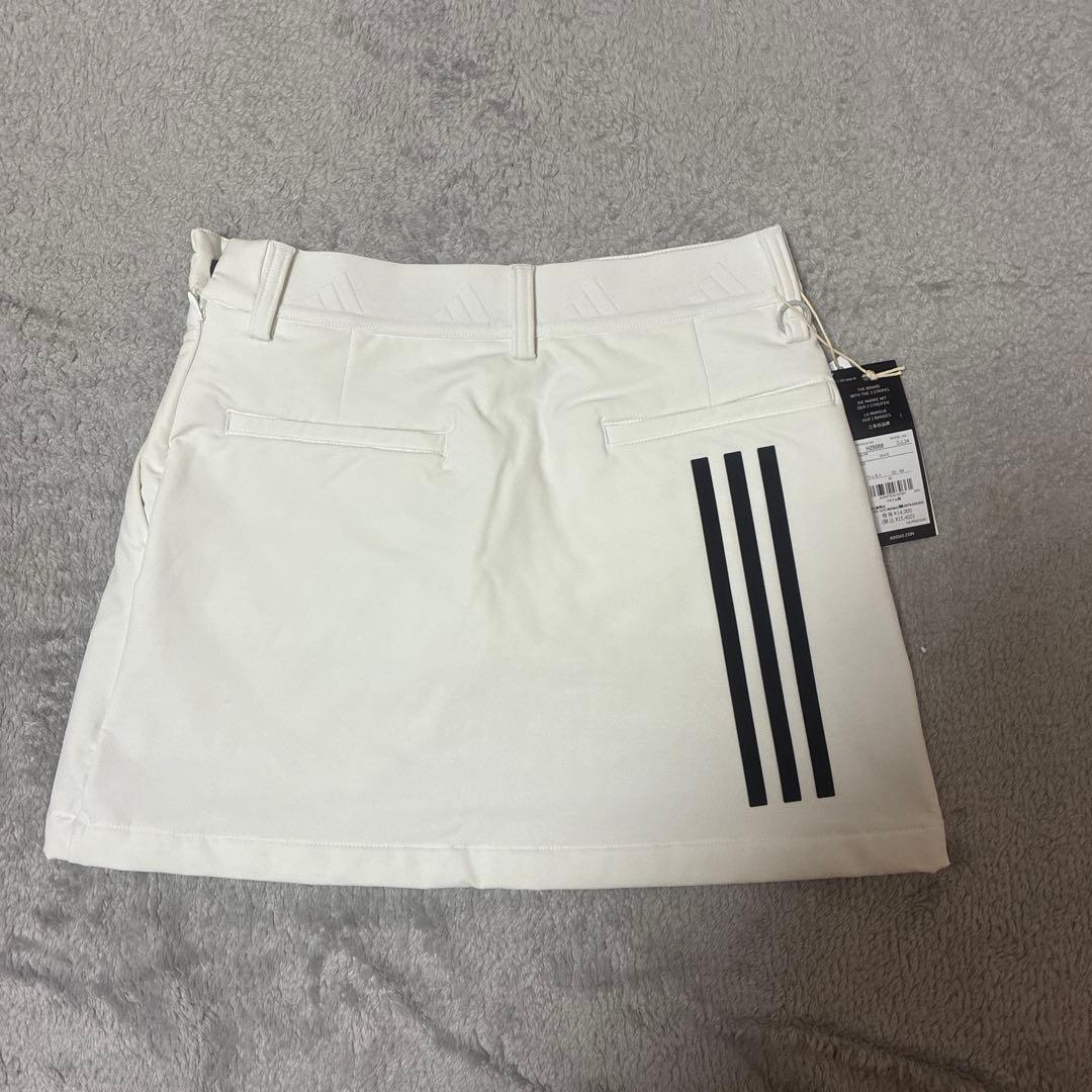新品　M アディダス プライムニット千鳥格子 × スカート セットアップ　ピンク