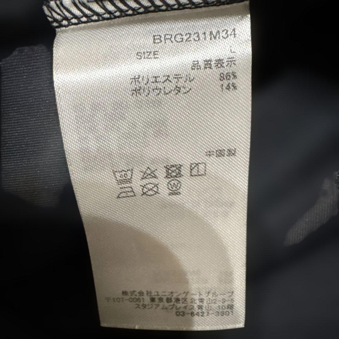 ブリーフィング　サイドロゴライン　クルーネック