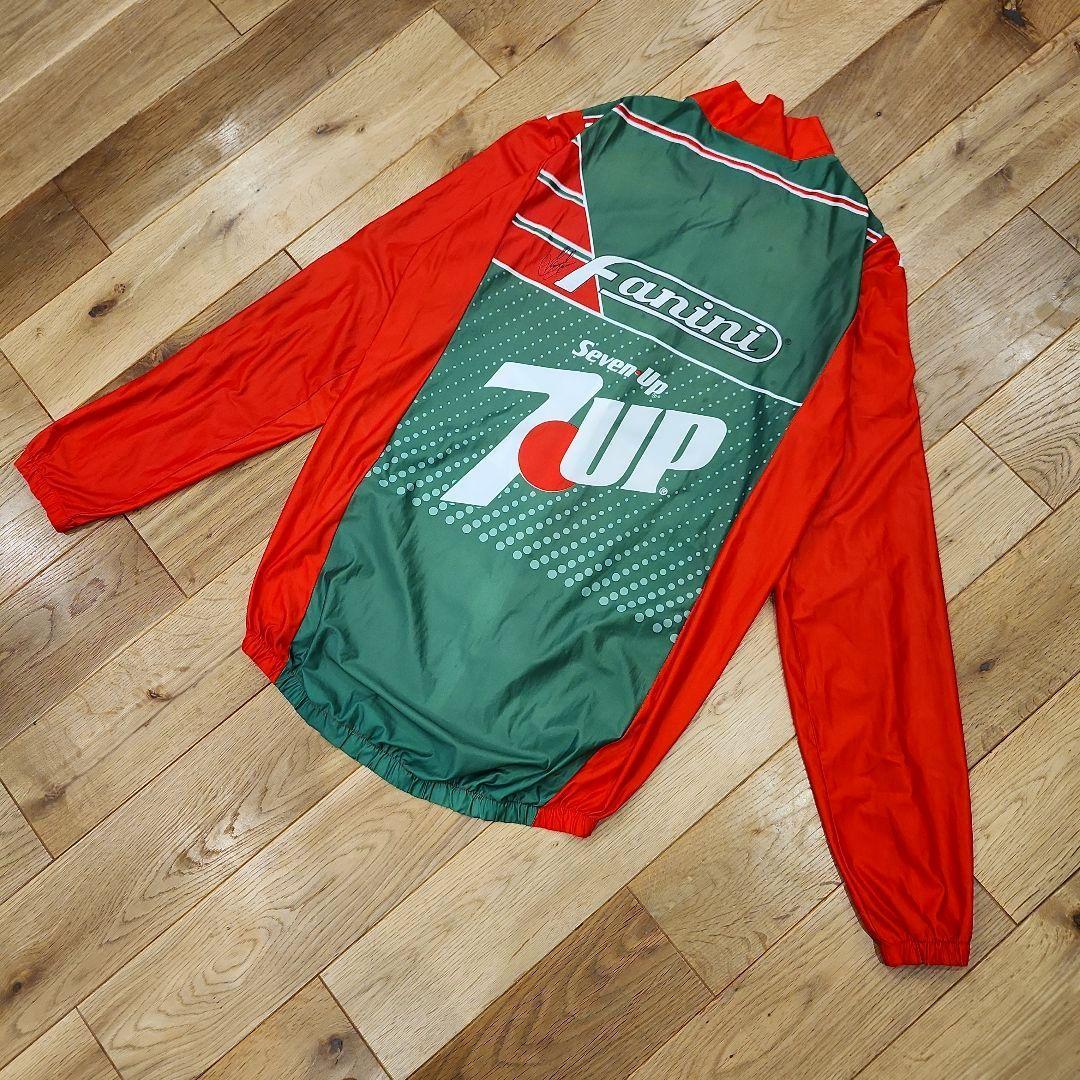 希少　レア　80s　vintage サイクリングジャージシャツ　セブンアップ