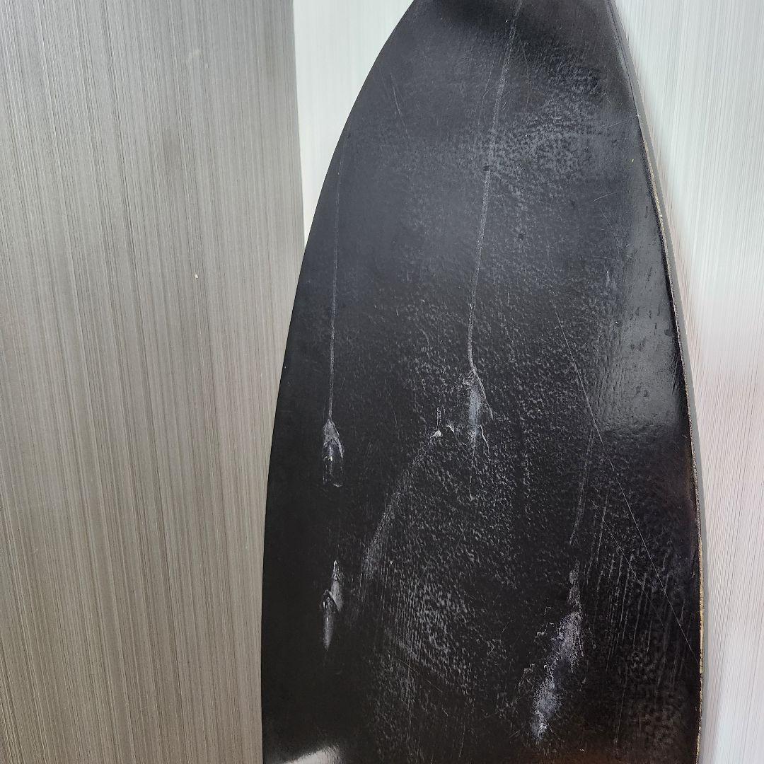 【オールブラック】スキムボード　木製 132cm × 52cm