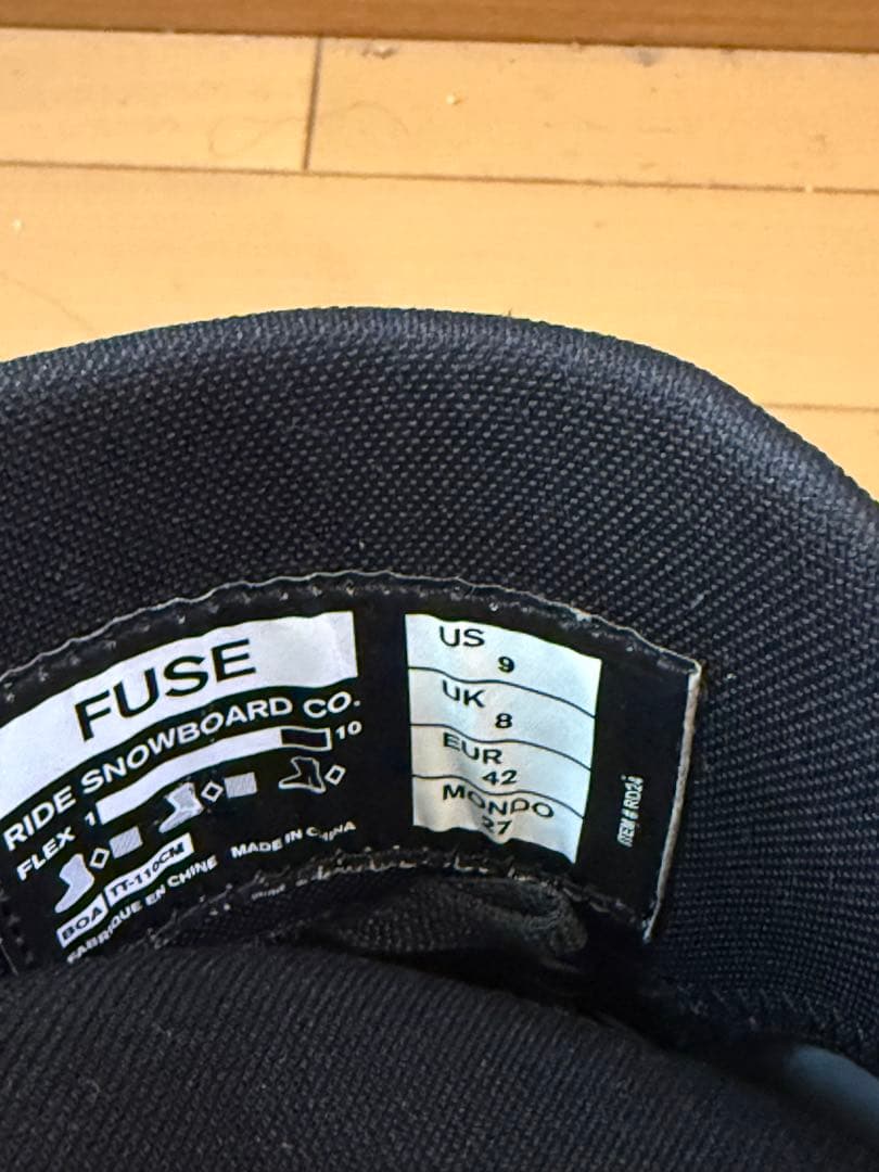 RIDEスノーボードブーツ24-25年 27.0cm FUSE 定価¥69300