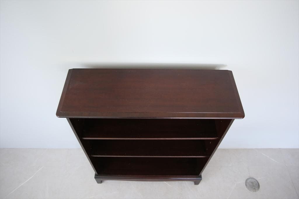 英国アンティークStag製ブックシェルフ/本棚/食器棚/飾り棚ラック89-252