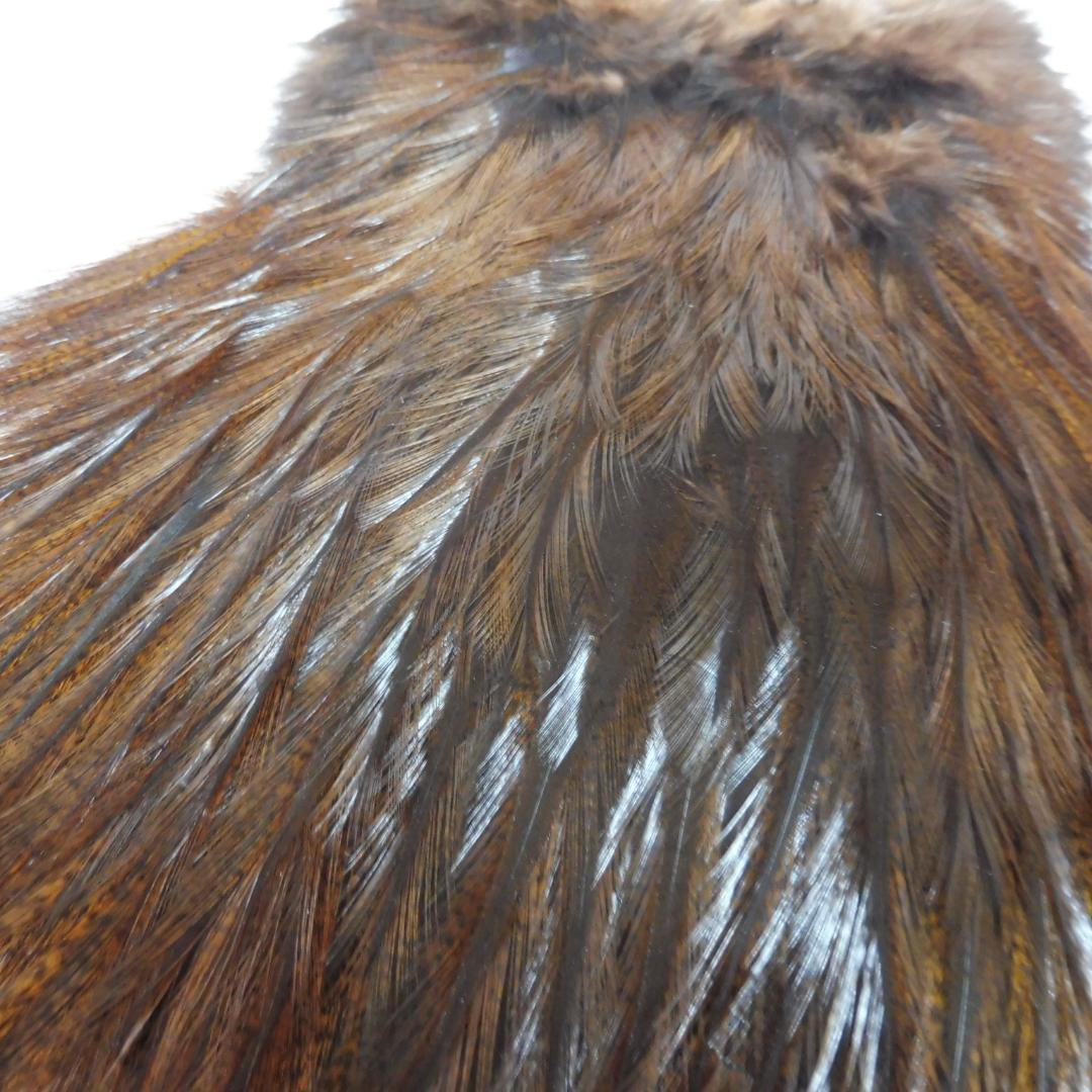コックデレオン Whiting Badger dyed Brown