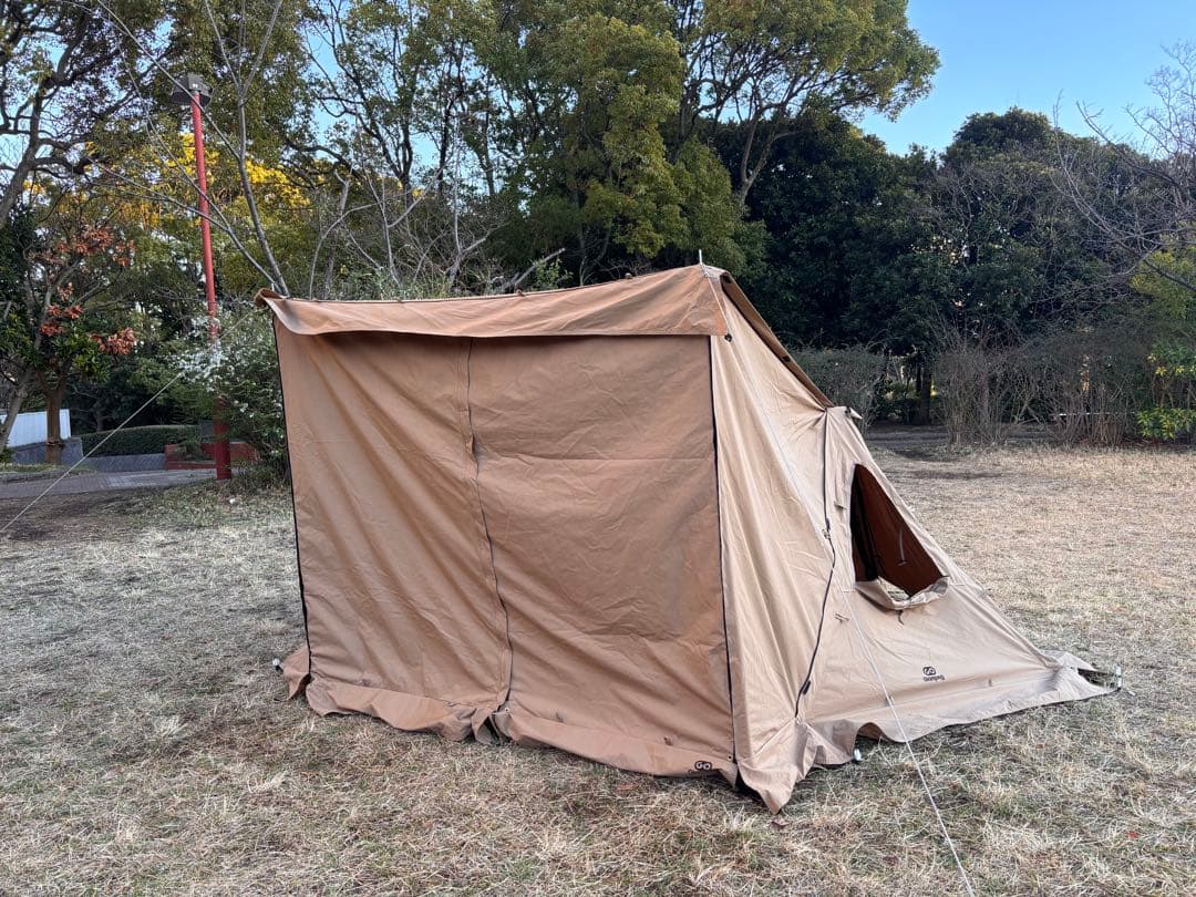 【美品】goglamping パップテント2.0 芝サイト使用5回