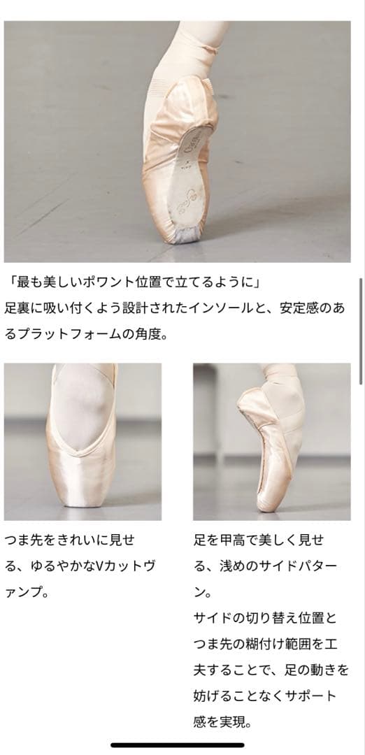 Yui米沢唯共同開発トゥシューズ 24.5cm