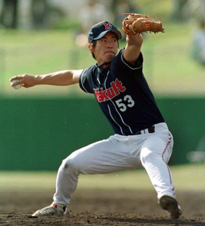 【当時物】ヤクルト　スワローズ　五十嵐　ビジター　ユニフォーム　フリー