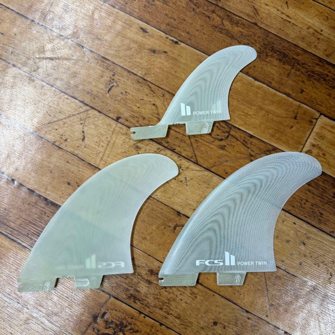 サーフィン・ボディボード FCS2 POWER TWIN + STABILISER FIN SET