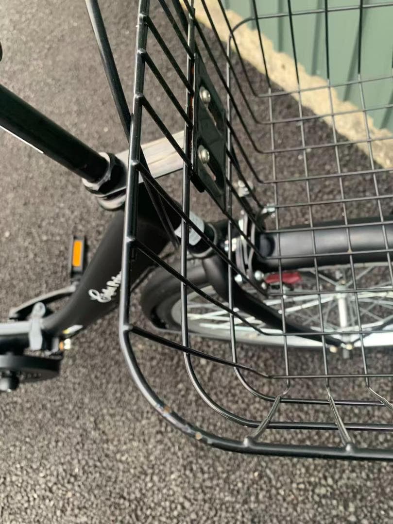防犯登録無料！電動アシスト自転車 シティタイプ マットブラック　カイホウジャパン