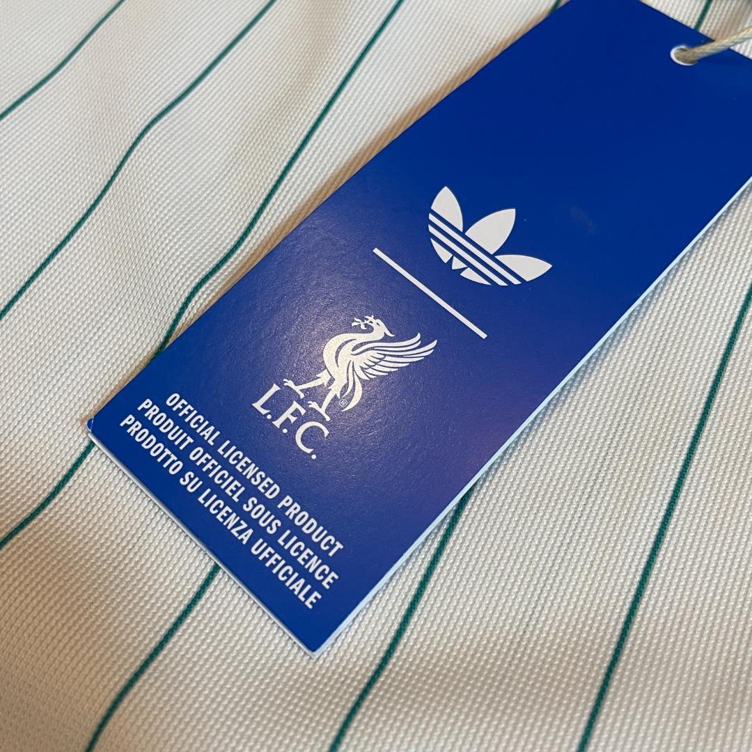新品　2XL　リバプールFC テラスアイコン ジャージ　ホワイト　ストライプ