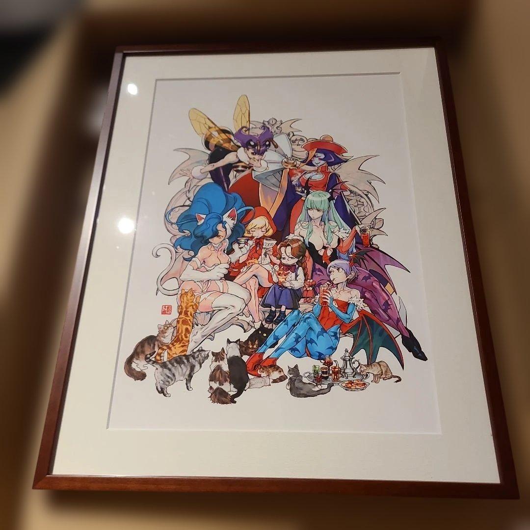イーカプコン限定　西村キヌ　ヴァンパイアセイヴァー　額装アート　プリマグラフィ