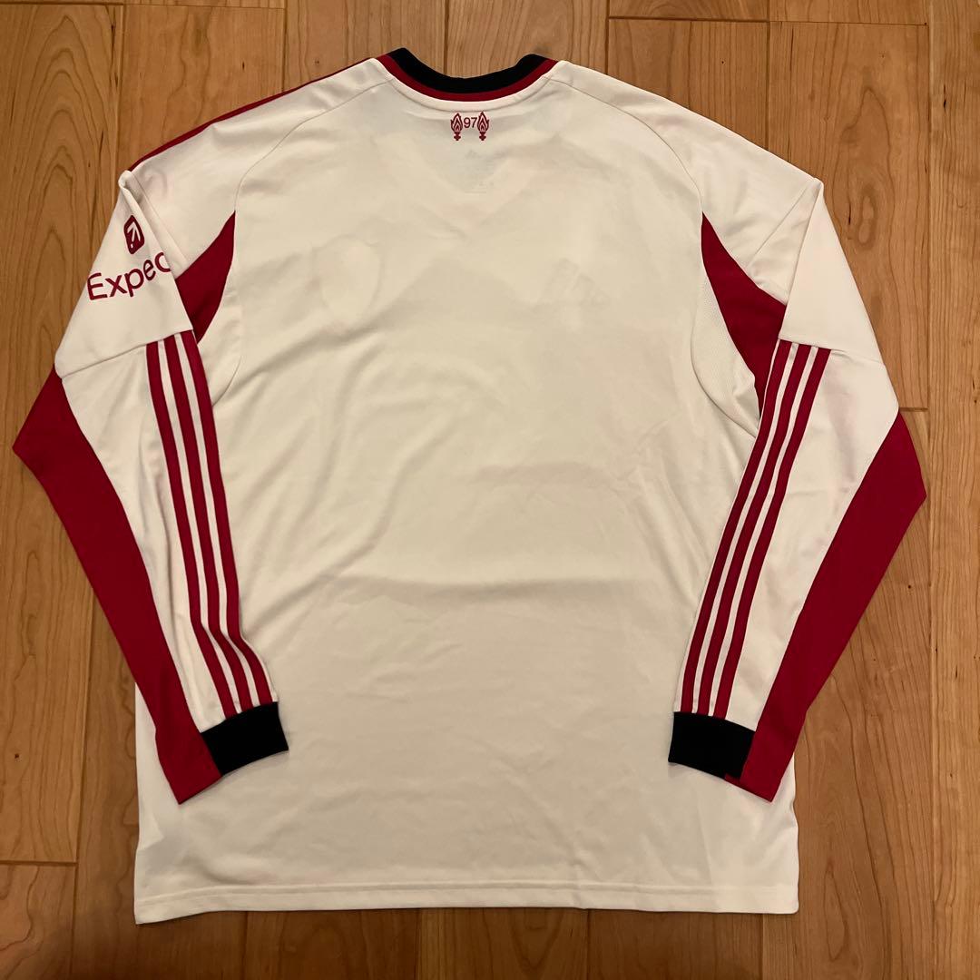Liverpool FC adidas 長袖シャツ 白 赤
