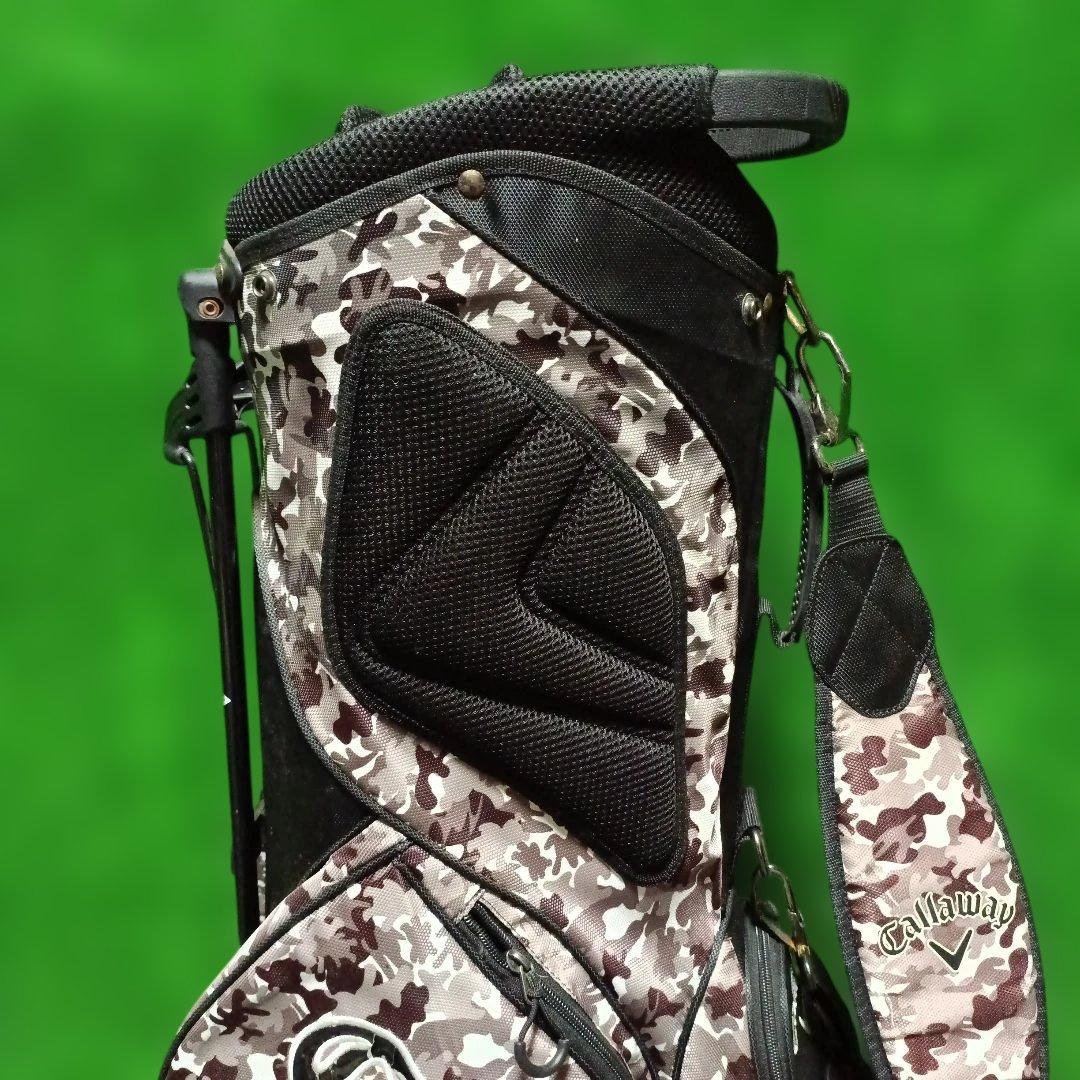 Callaway 迷彩キャディバッグ スタンド式 ※バック、フード色褪せあり