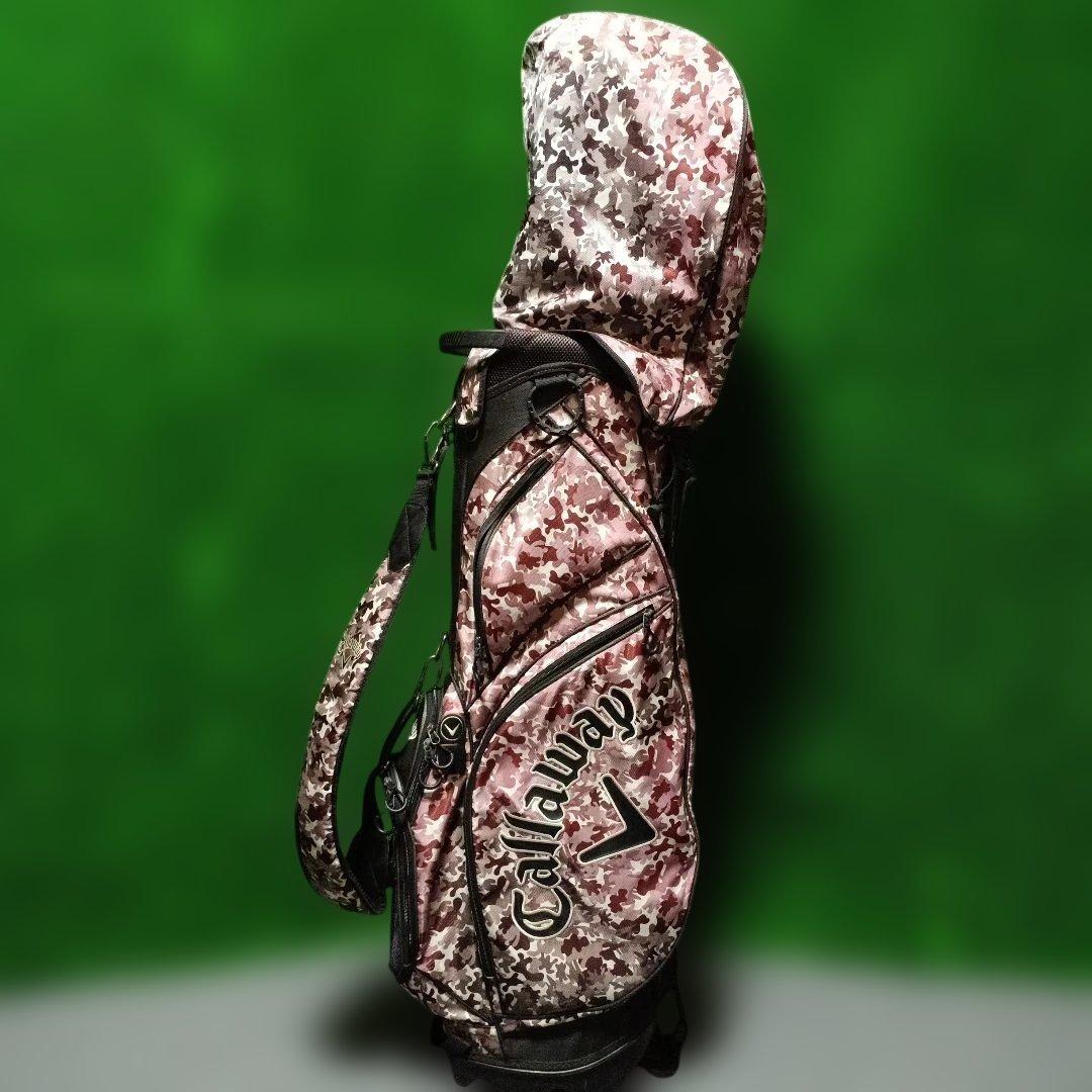 Callaway 迷彩キャディバッグ スタンド式 ※バック、フード色褪せあり