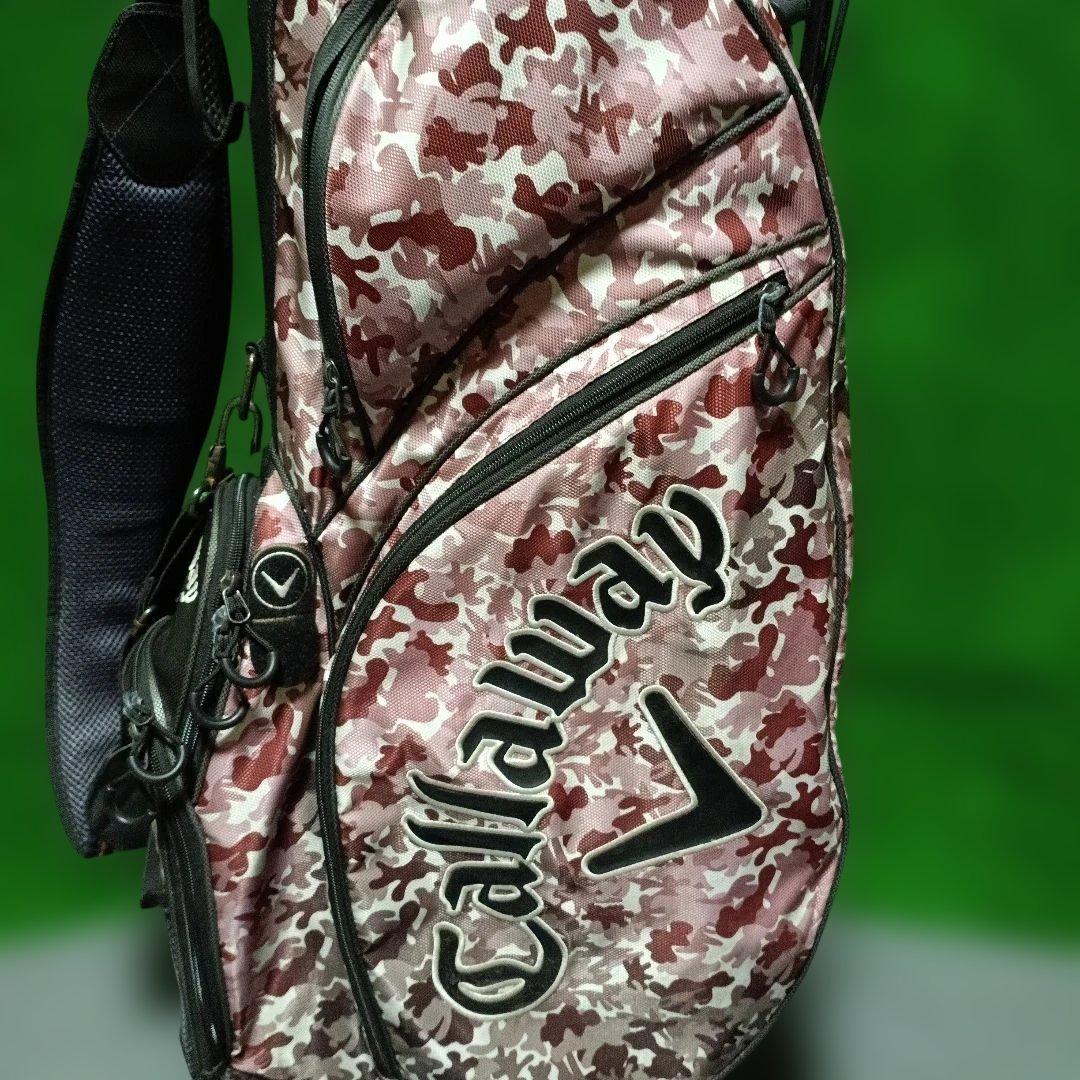 Callaway 迷彩キャディバッグ スタンド式 ※バック、フード色褪せあり