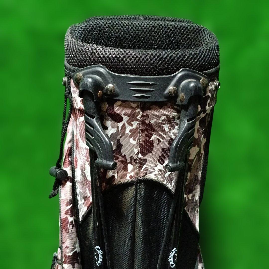 Callaway 迷彩キャディバッグ スタンド式 ※バック、フード色褪せあり