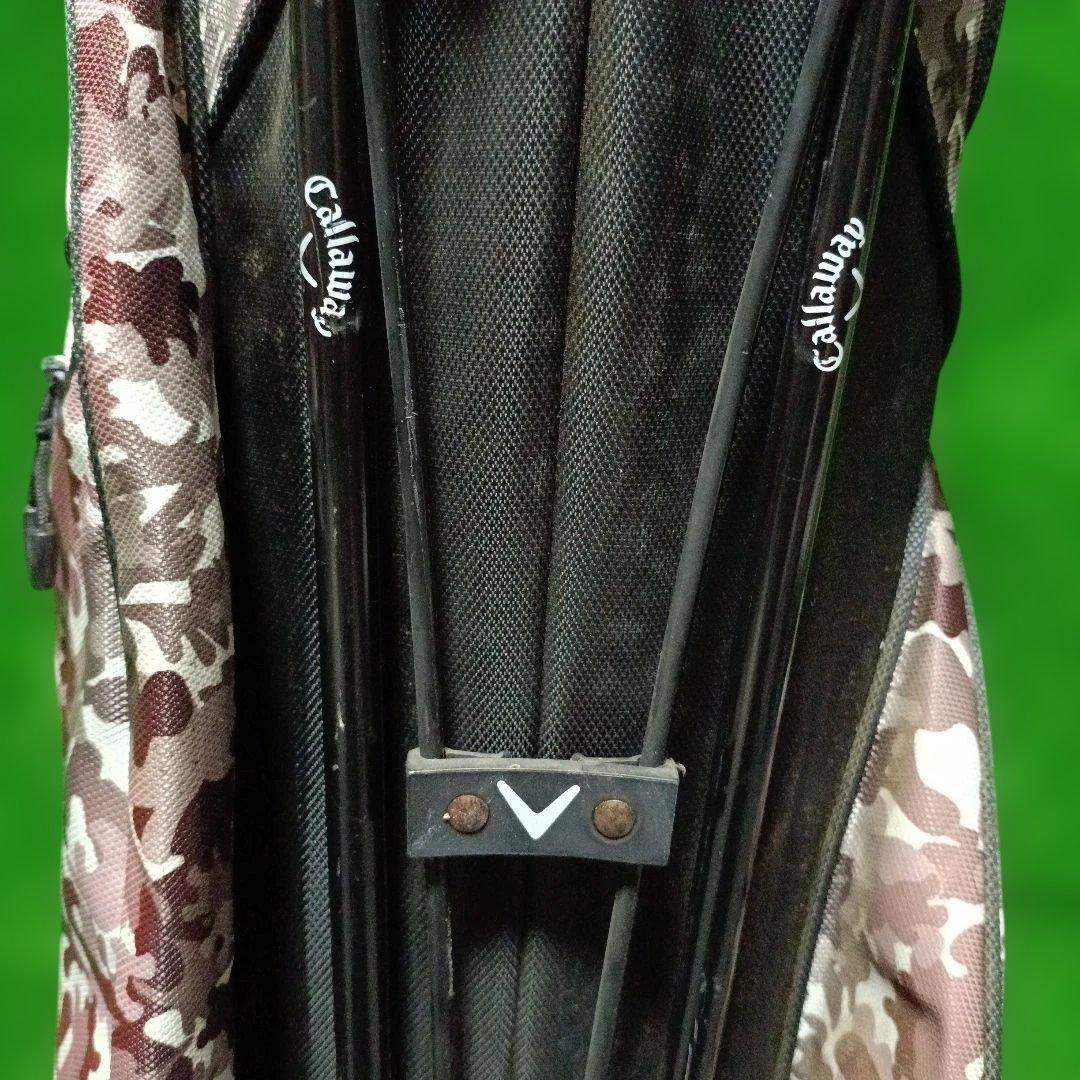 Callaway 迷彩キャディバッグ スタンド式 ※バック、フード色褪せあり