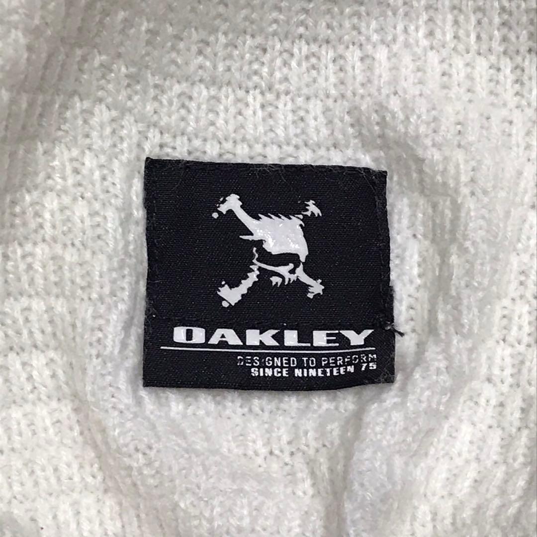 OAKLEY オークリー キルティングゴルフジャケット　刺繍ロゴ　ホワイト　XL
