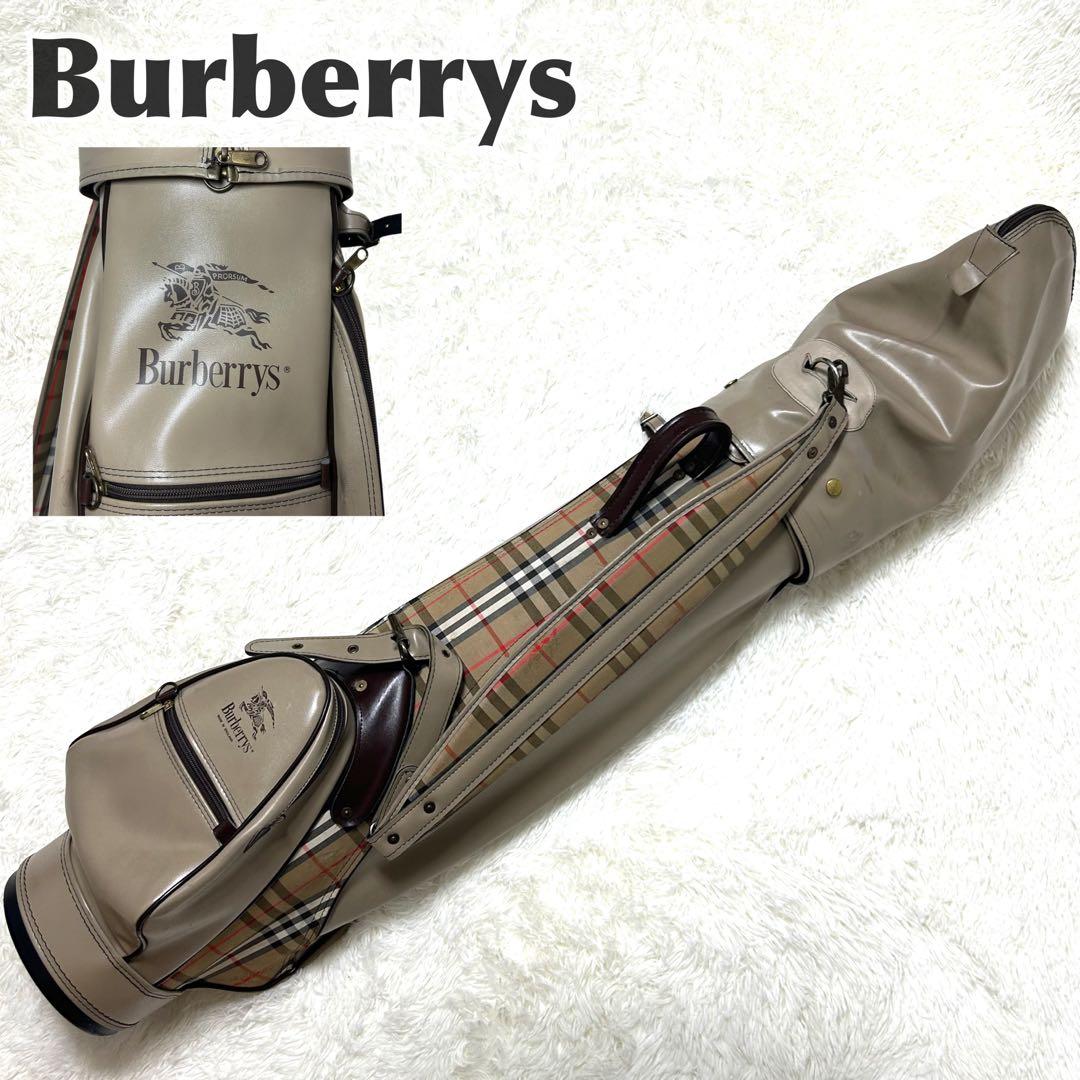 Burberrysバーバリー　ノバチェック　キャディバッグ ベージュ ゴルフ