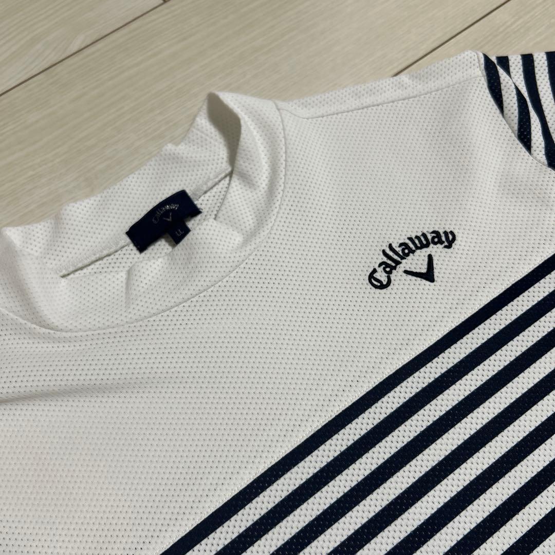 Callaway ストライプポロシャツとパンツセット