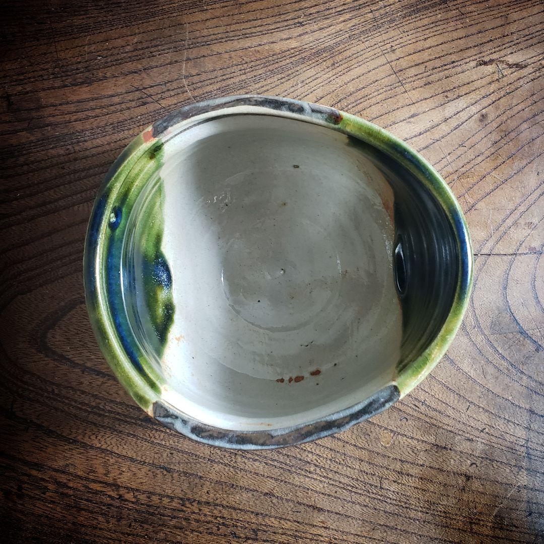 抹茶茶碗　茶道具　作家物　幾何学　花文様　氷文様　柵　銘　変形
