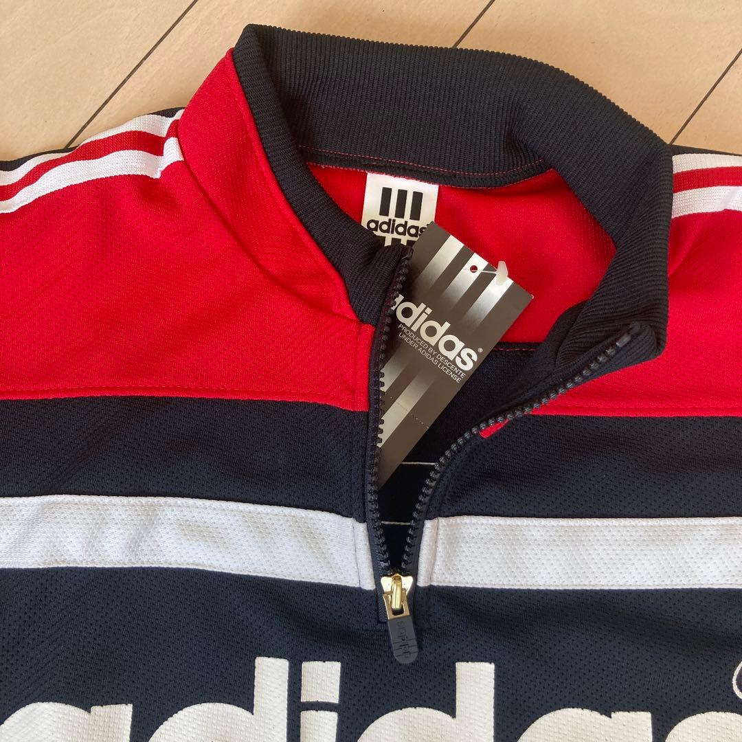 90s未使用品デサント製adidas メッシュセットアップ　MLサイズ