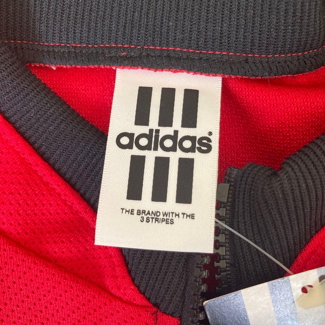 90s未使用品デサント製adidas メッシュセットアップ　MLサイズ
