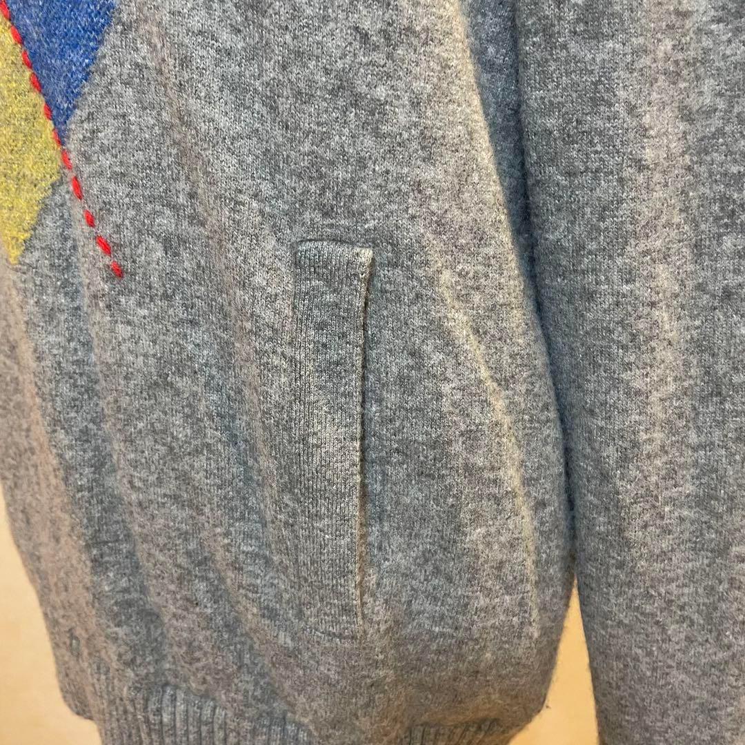 【美品】ビームスゴルフ BEAMS GOLF ニットセーター グレー系 XL