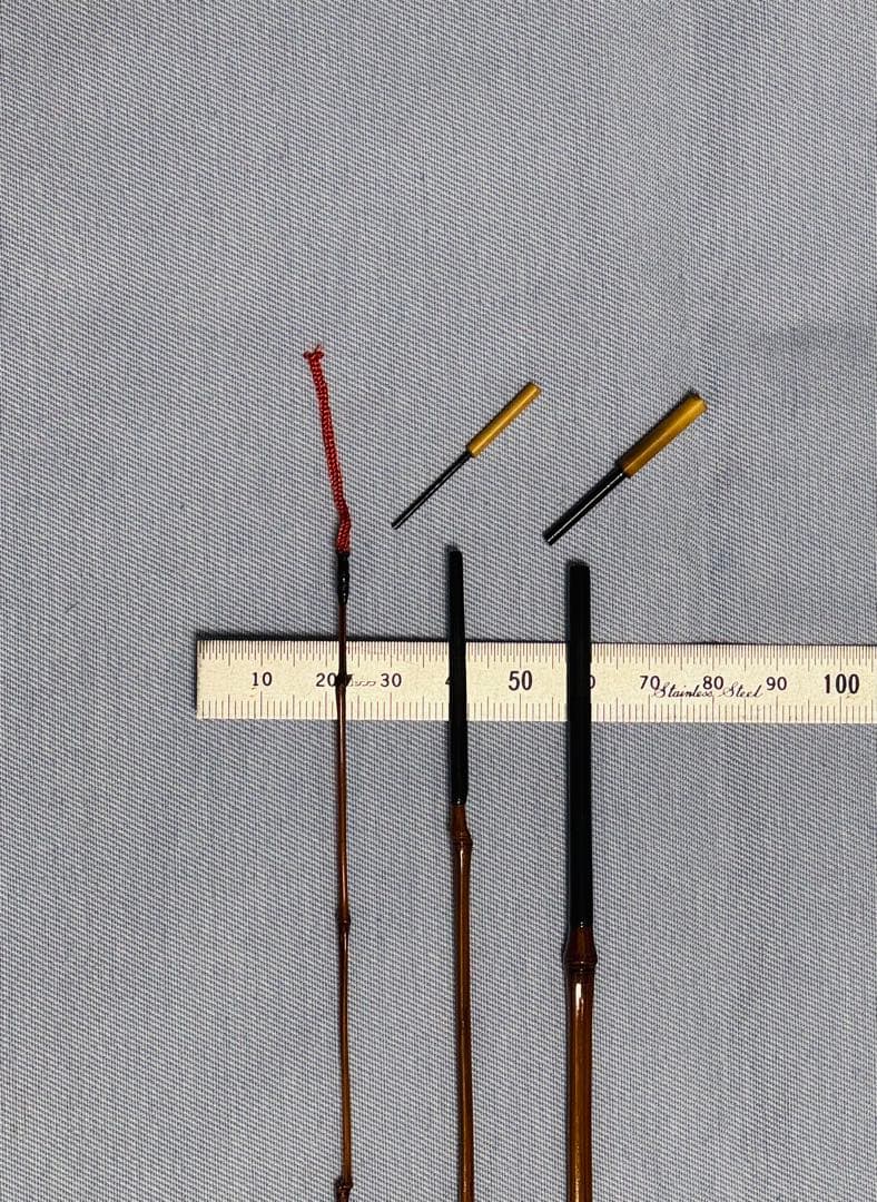 品川和竿やす製作の全竹タナゴ竿　三本継