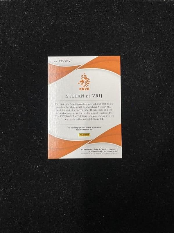 その他 Stefan de Vrij Team Crests Patch 10/10