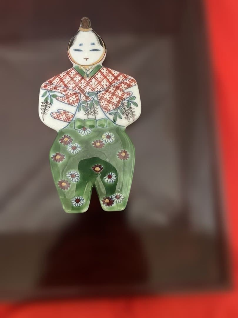 源右衛門窯 陶版画 立雛（お雛様）木製額装