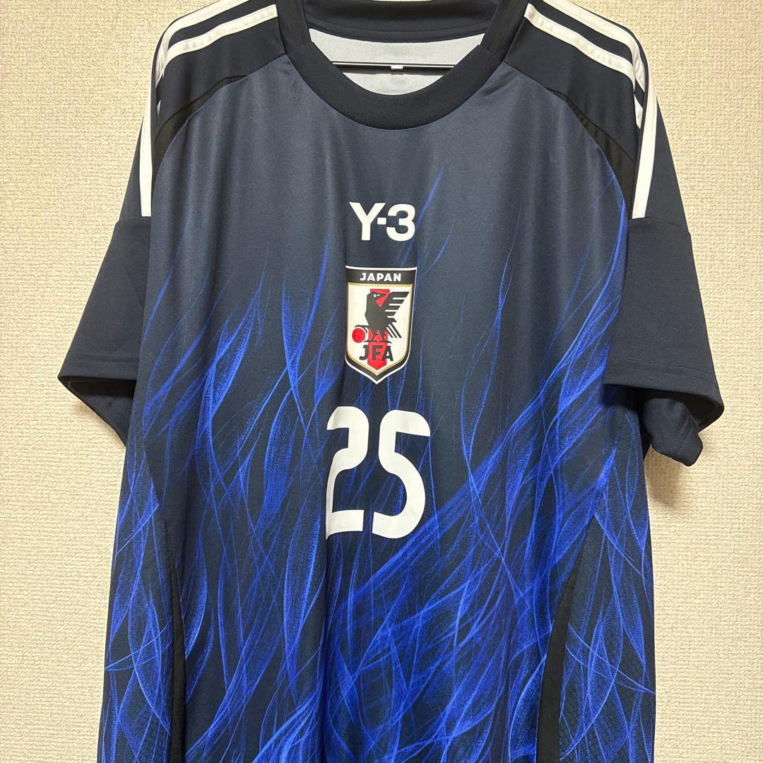 サムライブルー　日本代表　Y-3ユニフォーム　背番号25 綱島悠斗
