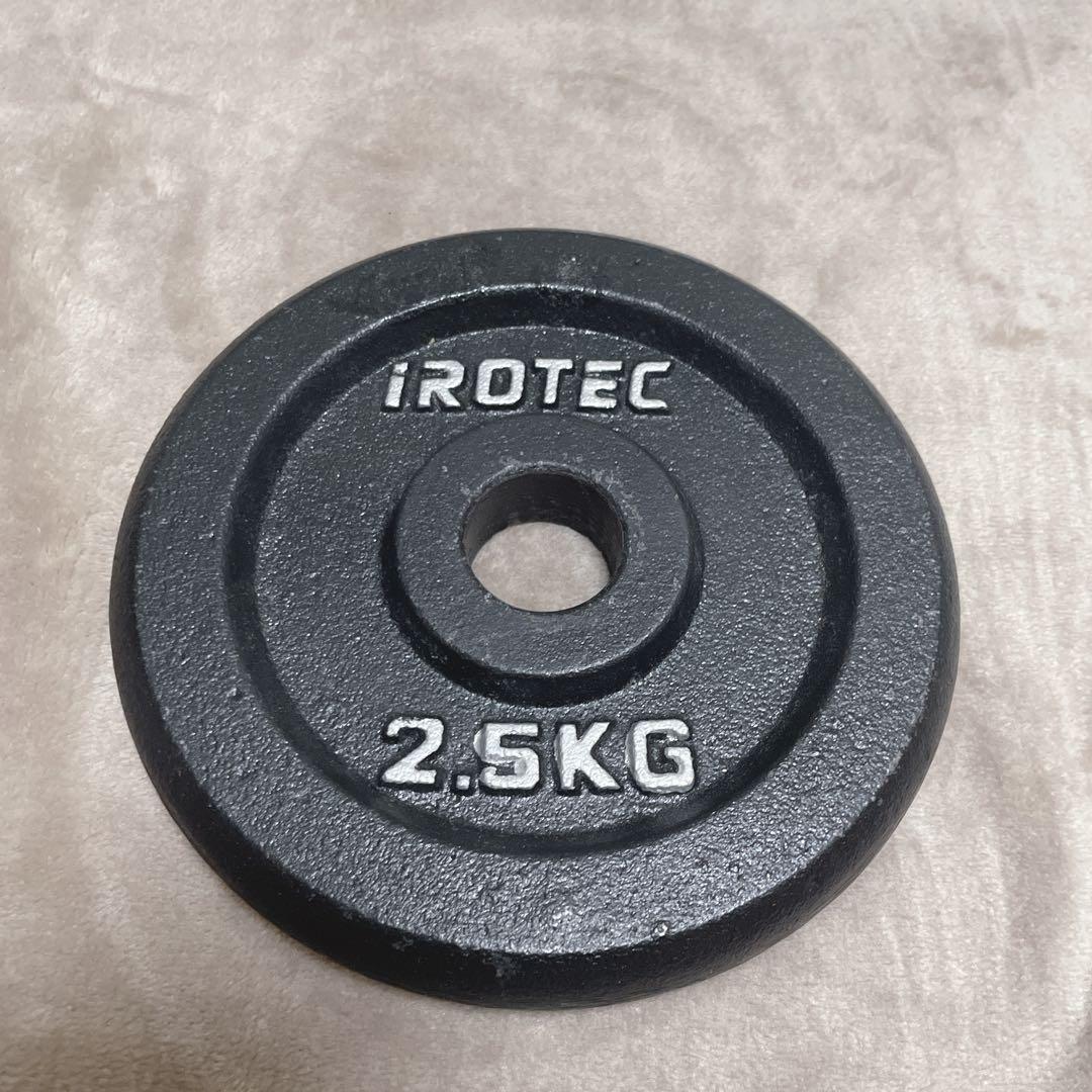 【美品】トライセプスバー 28mm iROTEC プレートセット 2.5kg
