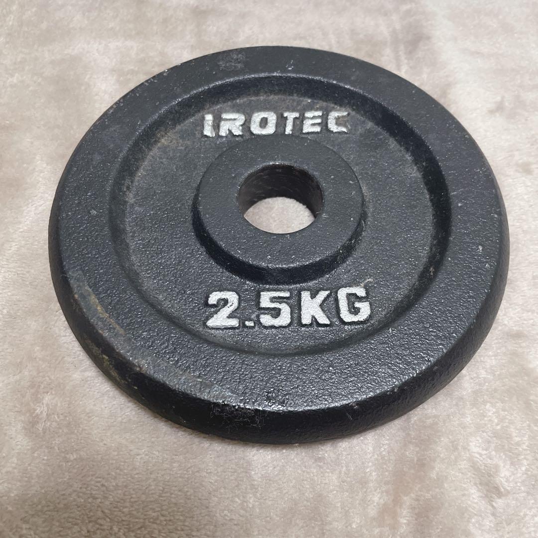 【美品】トライセプスバー 28mm iROTEC プレートセット 2.5kg