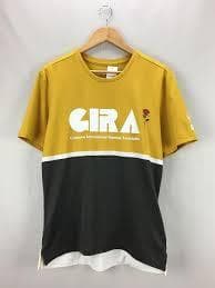新品未使用　ギャクソウ　GIRA バイカラートップス イエロー　サイズL